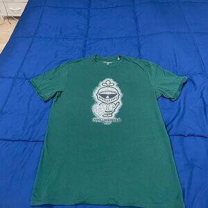 Karl Lagerfeld Paris Graphic Tee - Size M/M - Forest Green